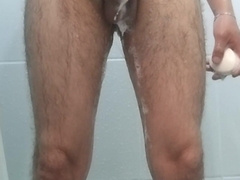 While I was taking a tub I wished to give myself a super-cute soapy hand-job.