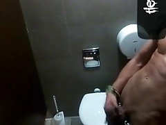 Jerking Off In Public Restroom