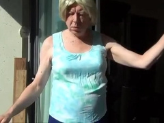 Naughty Gigi smoking, modeling, flashing and sucking