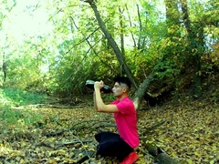 26minutes Belly Stuffing With Limonade Burping Bloating And Jerking Off