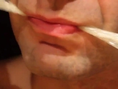fruit fuck and self swallow - the best comes after cumming44