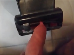 Turbo rotative brush cleaning my cock