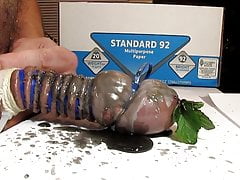 Properly waxing my cock CBT