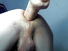 A really big dildo in my ass