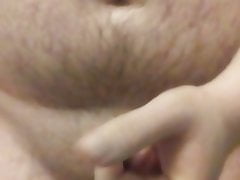 Little cock cums in shower