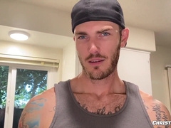 ChristianWilde: Christian Wilde Plays With His Forearms To Appease His Strong Rod