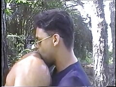 Hot cock sucking stud taking dick in asshole then bust cum load outside