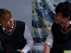 Omg! Dude Caught Masturbating With A Huge Dildo Up His Ass! - Harley Xavier And Asher Day