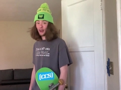 Skater Lad Catches You Jerking But You Seduce Him To Jerk