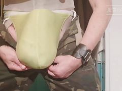 Cuming Inside Lycra Gear with My Xxxlarge Meat