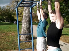 The stepbrother of the handsome twink is ready for a rimjob