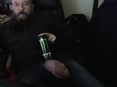 My huge soft pumped cock out of the pant