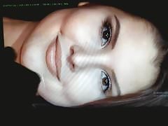 Amanda Cerny Face Painted - Cum Tribute 01
