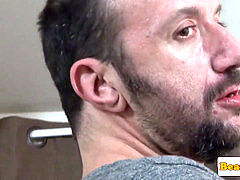 Buff hairy man asspounding bearded bottom