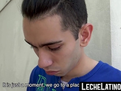 LecheLatinos.com - Straight Latino's first raw anal experience with a huge cock