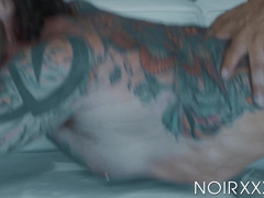 Black stud Zario Travezz anal fucks tattooeod Archer Croft