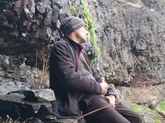 Amateur outdoors, jerking, gay jerk off