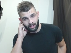 Hairy men jerking off alone on live cam
