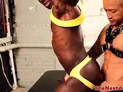 Gayblack hunk ravaged with white meat