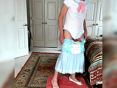 Sailor suit and diaper urinate and jizm