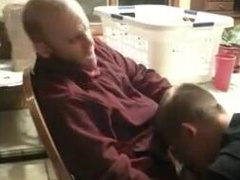 Str8 boy's first-ever time receiving head from another stud