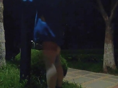 Bind yourself to a street light in a park and wait for a guy to poke me