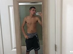 Latin Boy Roman Blake Beating Off