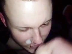 Leather Facial Eyefull Cum