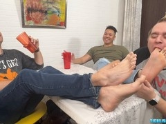 Matt offers foot play fun