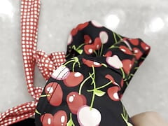 Cum on Lylas cute cherry swimsuit