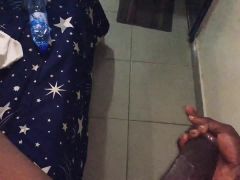 POV Rubbing Wanking My Huge Big Black Cock