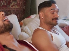 Hairy bears get their asses invaded in hardcore anal action