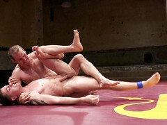 Old cub defeats his title fighting a cocky twink