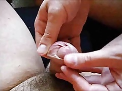 Boyfriends Playing with foreskin