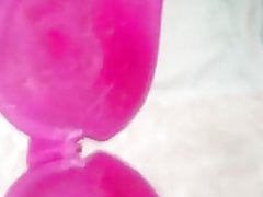 Cum again in pink bra cumrag (36 loads)