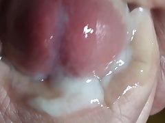 close up of my big estim cumming