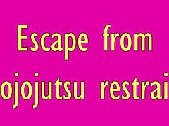 Escape from hojojutsu hogtied