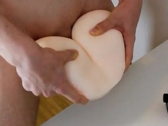 Twink Plays With His Sex Toy and Cums Hard