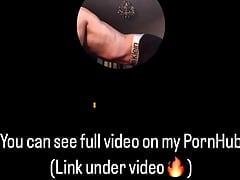 A young student in a mask plays with his dick through his panties