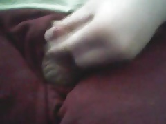 from soft to cum through pajama pants hole