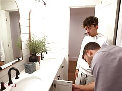 Leaky Pipes - Plumber Vincent Goes to Fix Donavin's Leaky Pipes, Takes Donavin's Leaky Pipe Deep Inside Raw Instead