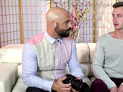 camera operator Adam Russo tears up jumpy Kyler Grey