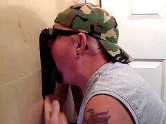 highly insatiable backdoor bandit shows his cock throating skills