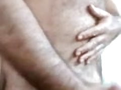 Hot hairy daddy cumming