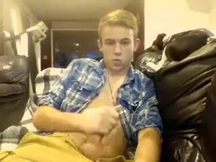 Very Beauty Smooth Blonde Wank In The Sofa