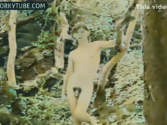 Gbt Vintage - A Naked Tattoo Chap At The River Ai Enhanced