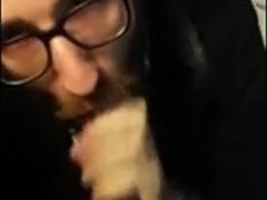 Hot bearded guy sucking guy in public restroom 10