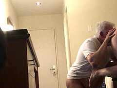 youthful donk deflowered by old boy on hidden cam in motel room