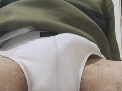 Increasing in size manhood and being astonished by the good-sized difference