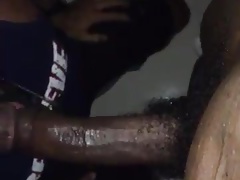 Throating black huge